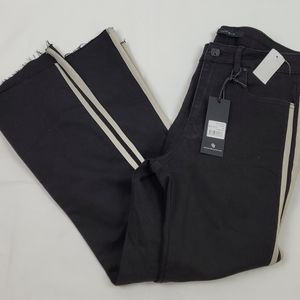 Numero jeans high waist crop flare side striped